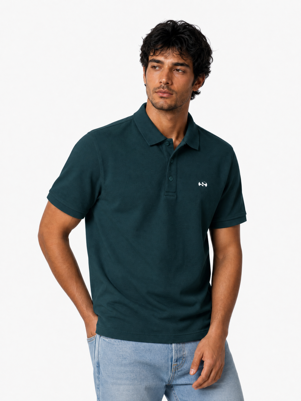 Regular Fit Airtex-Knit Polo Shirt
