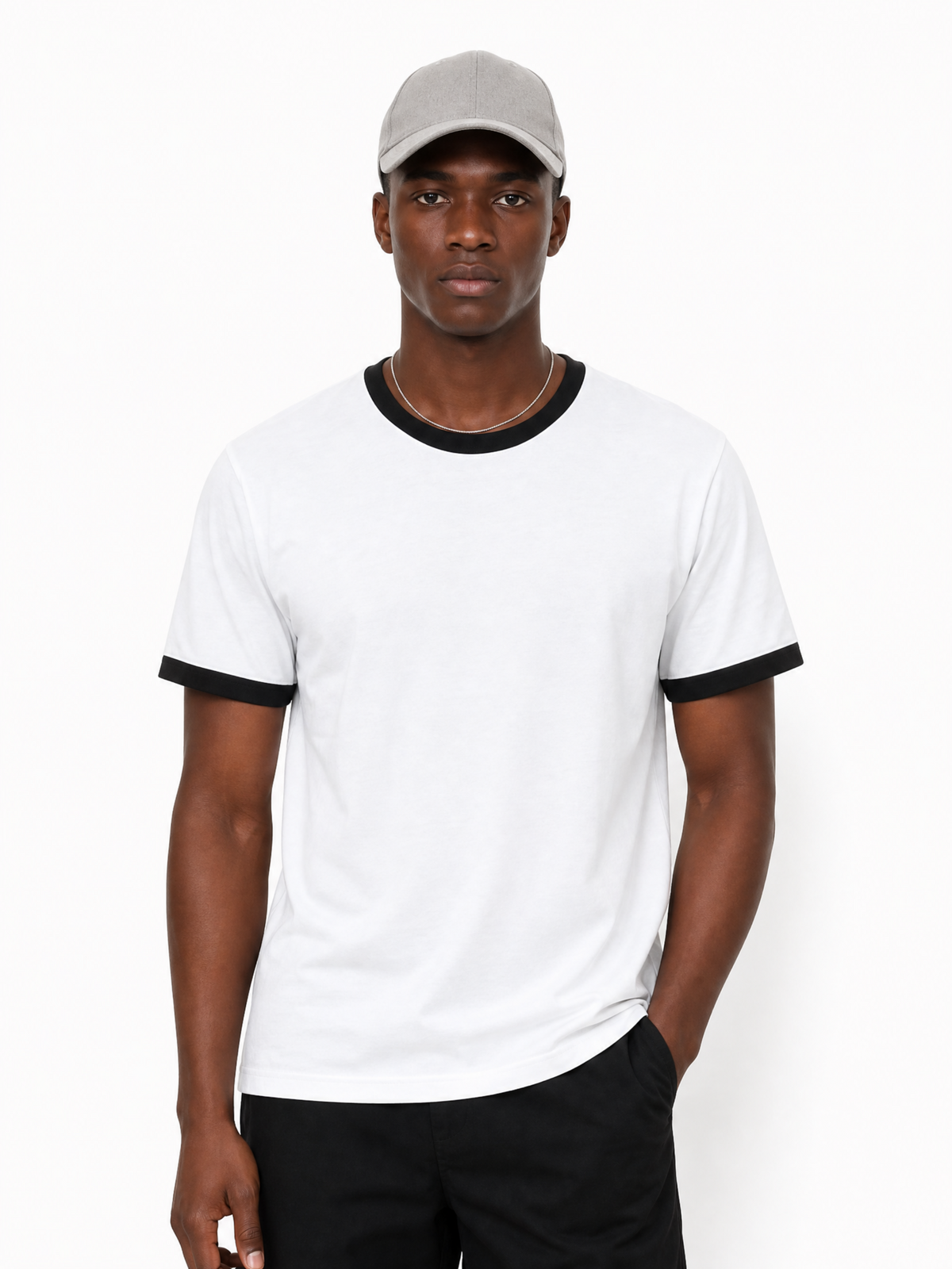 Regular Fit Basic Ringer T-Shirt